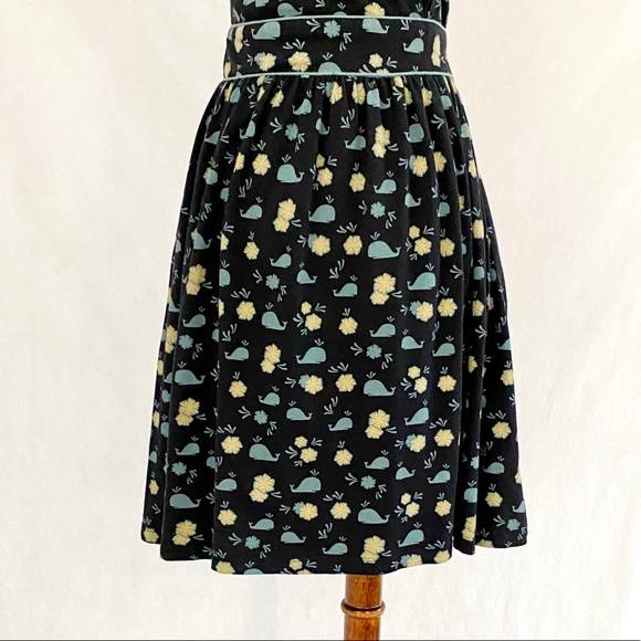 Anthropologie Yumi Whale Pattern Fit - Flare Dress - Picture 5 of 12